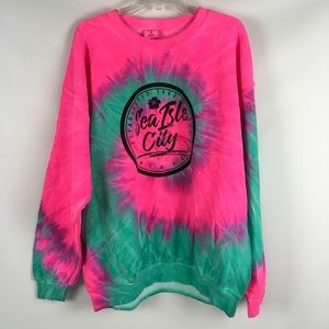 Tie Dye Sweatshirt Size XL New Jersey Sea Isle City